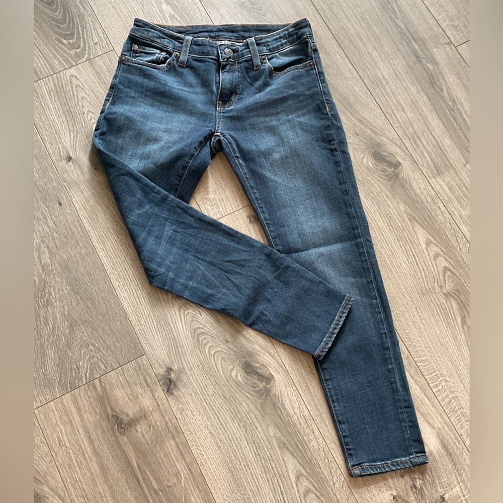 DENIM & SUPPLY Ralph Lauren  Midwash Low rise Crop Skinny Jeans .